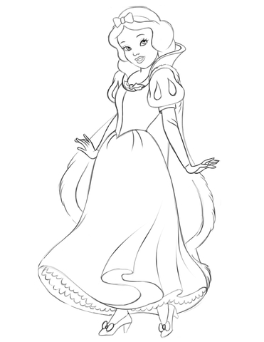 Snow White Coloring Page